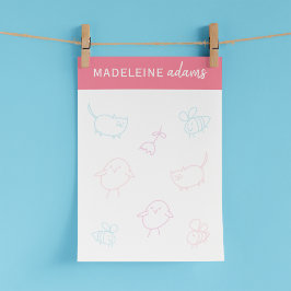 Notas Post-it® para abejas y polluelos y Kitty