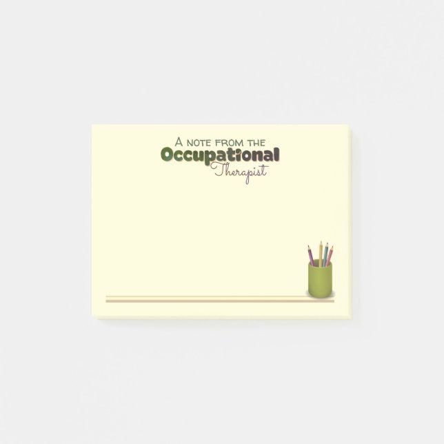 Notas post-it para el terapeuta ocupacional (Anverso)