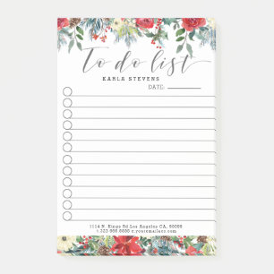 Notas Post-it® Para enumerar la tipografía de Navidades borde de