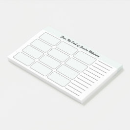 Notas Post-it® Para hacer el monograma organizado lista de la