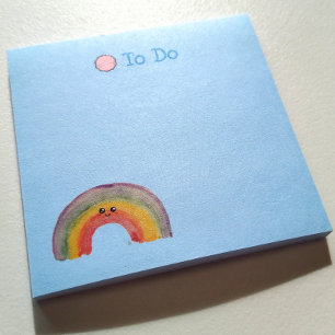 Notas Post-it® Para hacer, Kawaii Rainbow