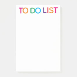 Notas Post-it® Para hacer lista brillante multicolor 4 x 6