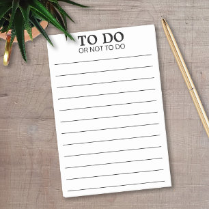 Notas Post-it® Para hacer o no hacer - frase divertida