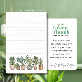 Notas Post-it® Para los Green Thumbs 3M Post-it® Notes