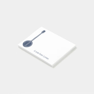 Notas Post-it® Para los jugadores de banjo la Marina Azul persona