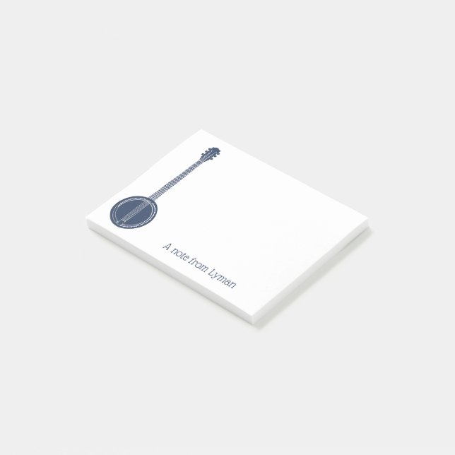 Notas Post-it® Para los jugadores de banjo la Marina Azul persona (En perspectiva)