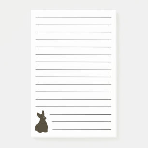 Notas Post-it® para perro escocés dibujado a mano