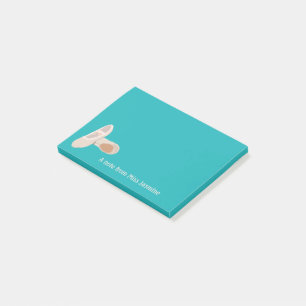 Notas Post-it® Para profesores de ballet Tan zapatos de baile per