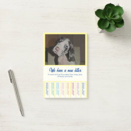Notas Post-it® Para vender Dane Puppies colorido