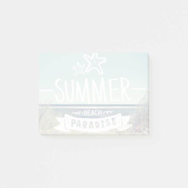 Notas Post-it® Paraíso de playa de verano (Anverso)