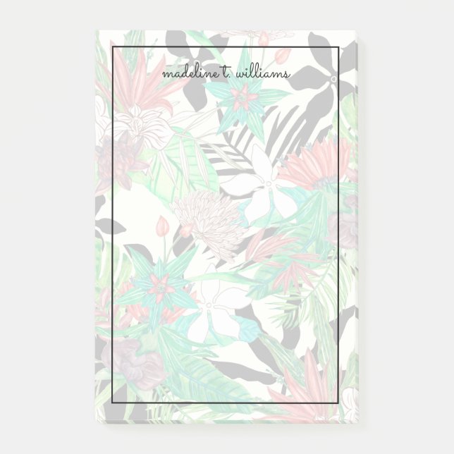 Notas Post-it® Paraíso floral II (Anverso)