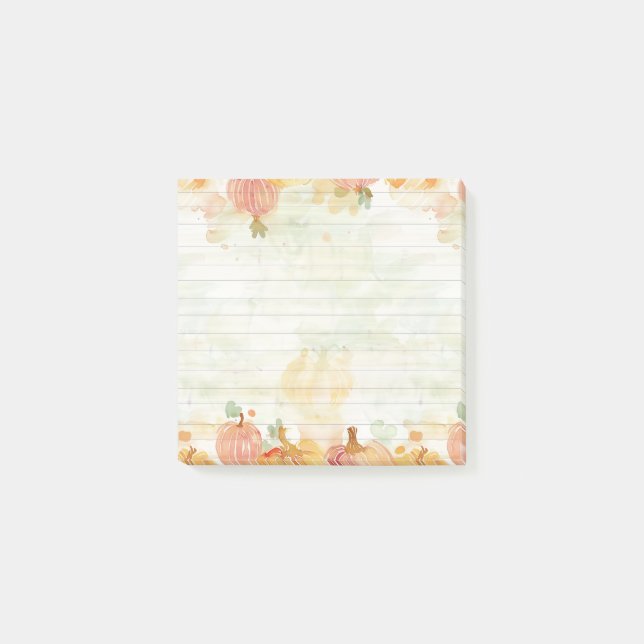 Notas Post-it® Parche de calabaza acuática (Anverso)