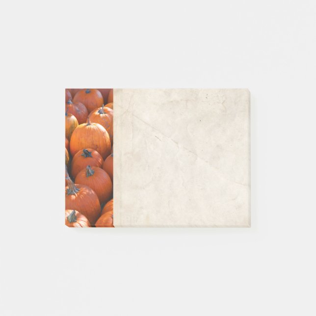 Notas Post-it® parche de calabaza de Acción de Gracias (Anverso)