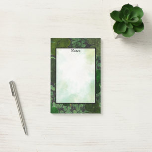 Notas Post-it® Parche Mint Green Clover Moderno