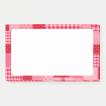 Parche personalizado rosa y rojo