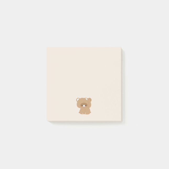Notas Post-it® Pareja Cute Beaver (Anverso)