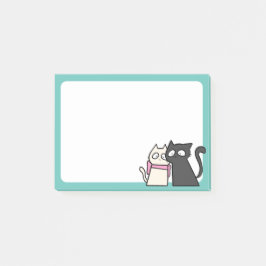 Notas Post-it® pareja de gatos 3x4