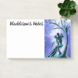 Notas Post-it® Pareja romántica bailando el azul del tango