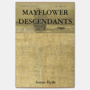 Notas Post-it® Pariente de los descendientes Alden-Mullins de
