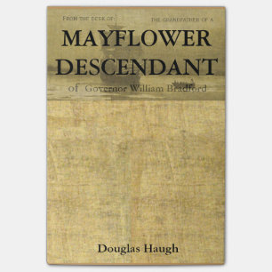 Notas Post-it® Pariente de un descendiente de Mayflower