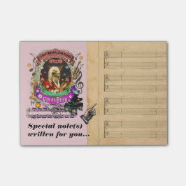 Notas Post-it® Parodia divertida de la música clásica de