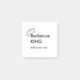 Notas Post-it® Parrillada king add name men texto panadería de co