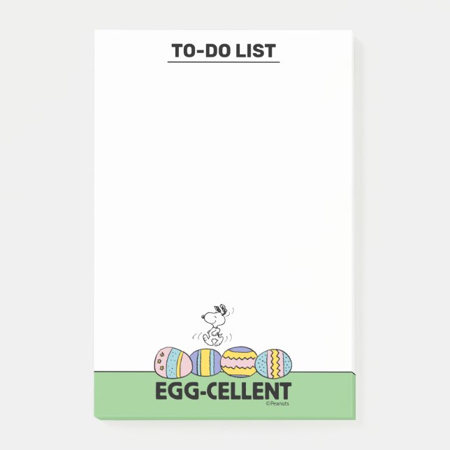Notas Post-it® Pascua Snoopy (Anverso)