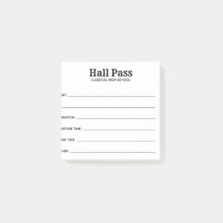 Notas Post-it® Pase de sala simple