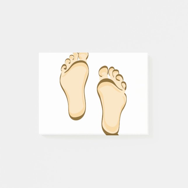 Notas Post-it® Pasos del pie (Anverso)