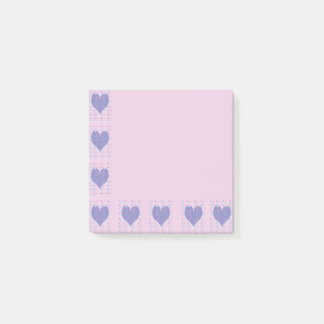 Notas Post-it® Pastel Big Heart Small Heart Design Post-It Notes
