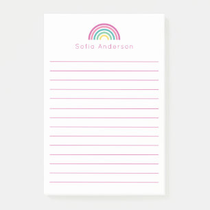 Notas Post-it® Pastel con arcoiris personalizado en línea
