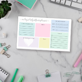 Notas Post-it® Pastel Daily Selfcare Planner