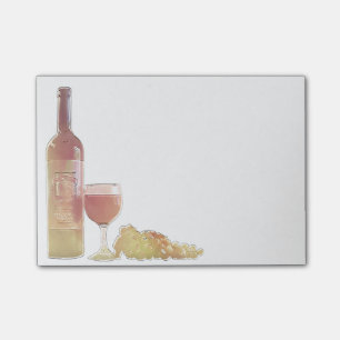 Notas Post-it® Pastel de la esquina del vino