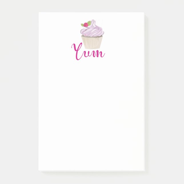 Notas Post-it® ¡Pastel de Rana Rosa Yum! (Anverso)