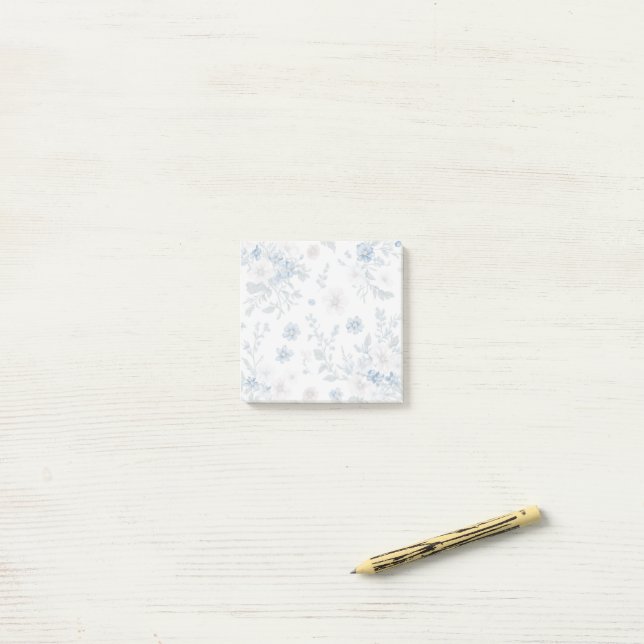 Notas Post-it® pastel floral (Escritorio)