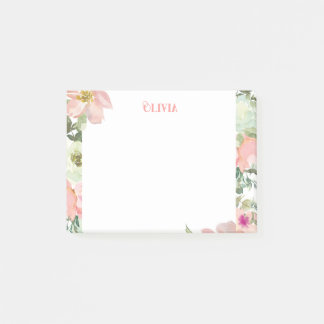 Notas Post-it® Pastel Floral personalizado