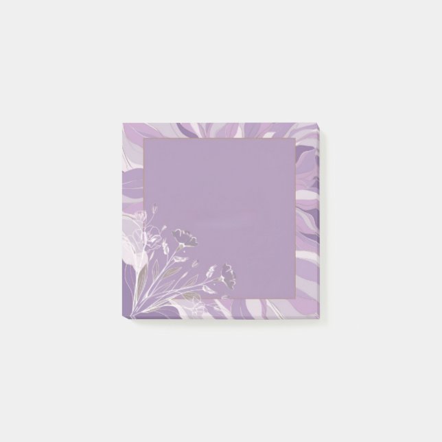 Notas Post-it® Pastel Floral Sticky Notes (Anverso)