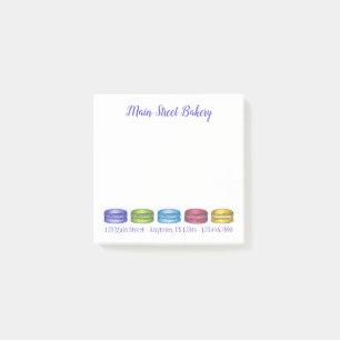 Notas Post-it® Pastel francés Macaron Cookies Bakery Pastry Chef