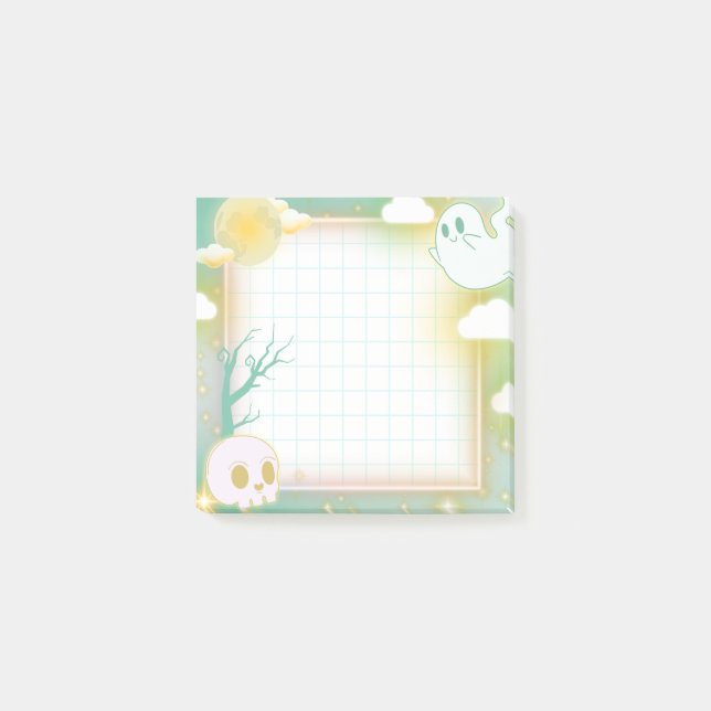 Notas Post-it® Pastel Halloween Ghost (Anverso)