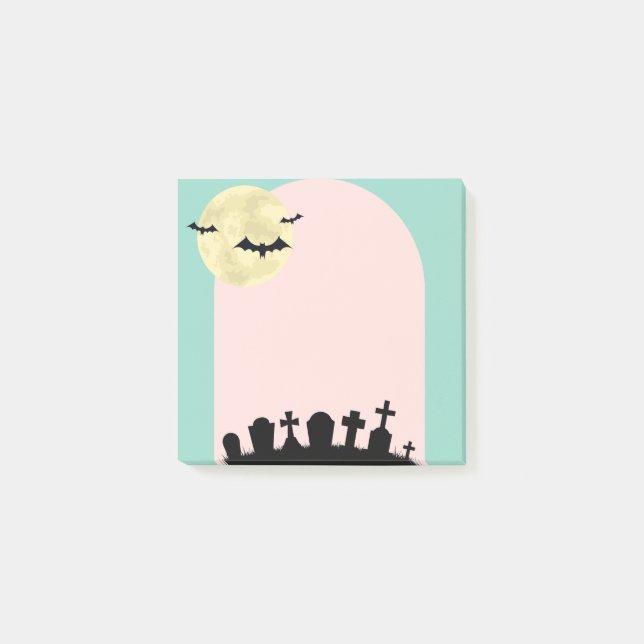 Notas Post-it® Pastel Haunted Graveyard (Anverso)