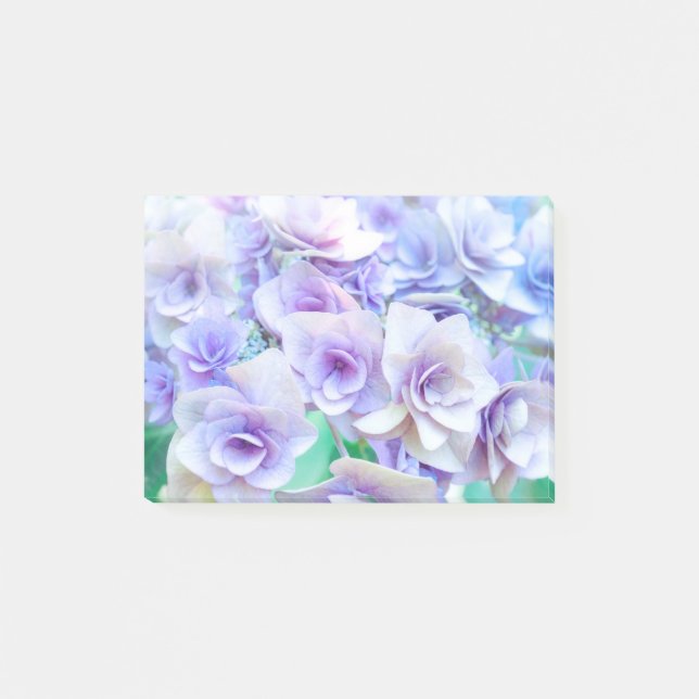 Notas Post-it® pastel hydrangea for wedding (Anverso)