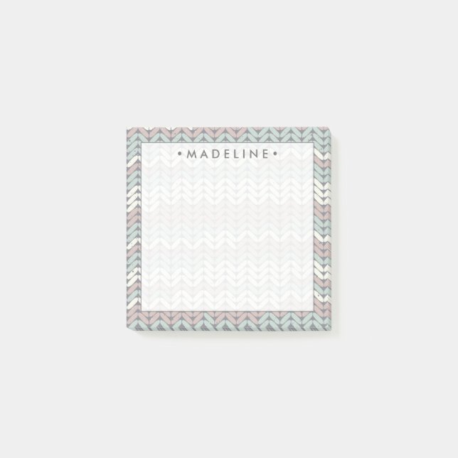Notas Post-it® Pastel Knit (Anverso)