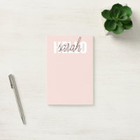 Pastel Pink Hello Y You Name Moderno