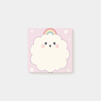 Notas Post-it® Pastel Rainbow Sticky Notes with Clouds lo publica