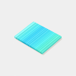Notas Post-it® Pastel Resumen Rayos verdes turquesas
