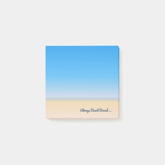 Notas Post-it® Pastel siempre pegado a la playa (Anverso)