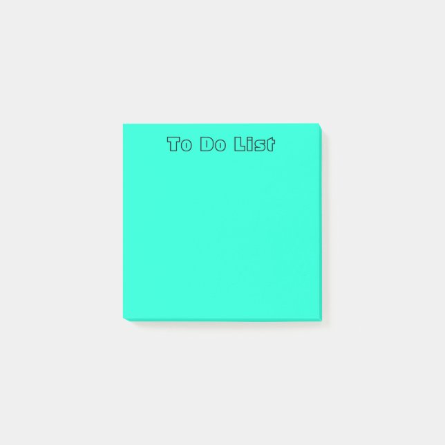 Notas Post-it® Pastel Turquesa (Anverso)