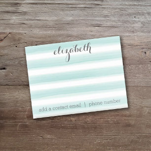 Notas Post-it® Pastel Verde azulado y Gris Stationery Suite para