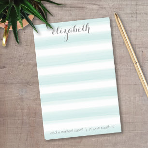 Notas Post-it® Pastel Verde azulado y Gris Stationery Suite para