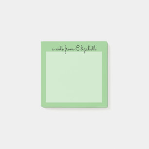 Notas Post-it® Pastel verde mínimo